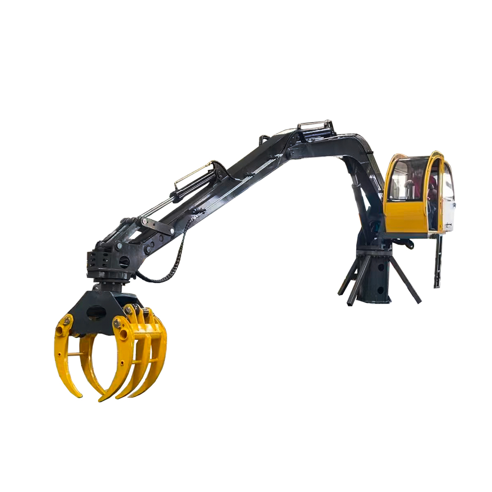 >Light duty Stationary Base 8M 1 Ton Electric Grab Crane