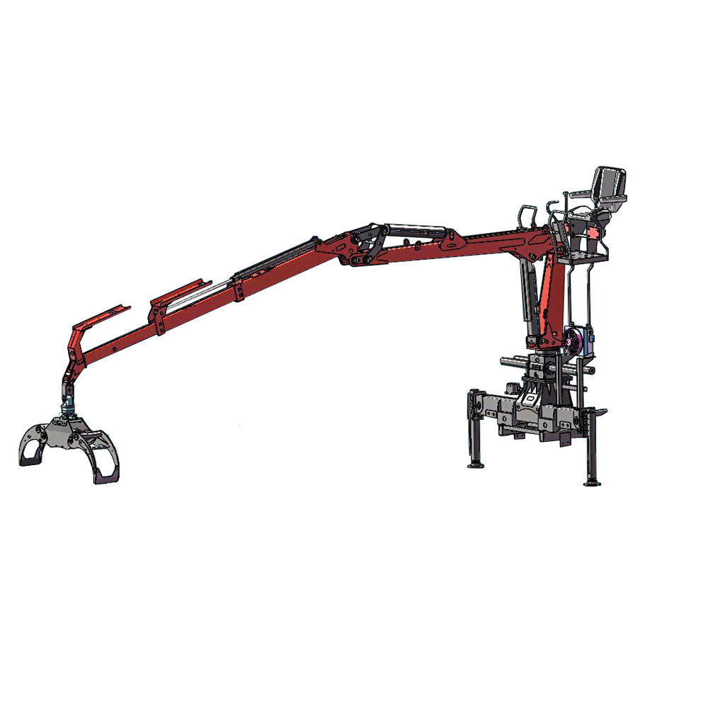 5.2M 5.8M Truck mounted Hydraulic Rotating Grab Crane  